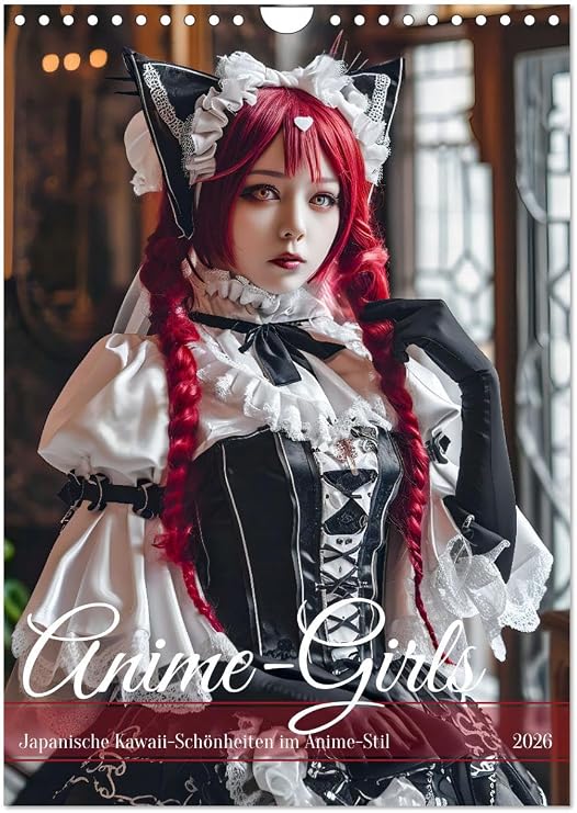 Anime-Girls - Japanische Kawaii-Schonheiten im Anime-Stil (Wandkalender 2026 DIN A4 hoch), CALVENDO Monatskalender