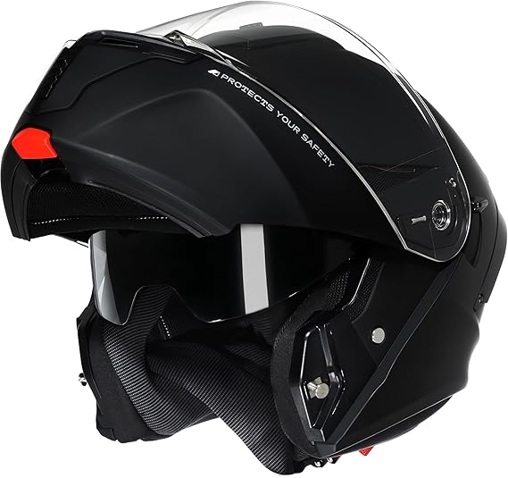 CYRIL Modular Motorcycle Helmet DOT, Flip Up Full Face Men Women, Glasses Compatible Dual Visor, Quick Release Shield, Bonus Smoke Visor & Bag for Street Bike ATV UTV Scooter Cruiser