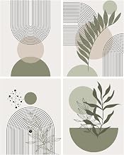 Yeaqee 4 Pcs Diamond Art Kits DIY Painting for Adult Aesthetic Wall Diamond Crafts Aesthetic Room Decor Cute Painting Pictures 5d Craft Wall Decor for Home 10 x 11.8''(Plant)