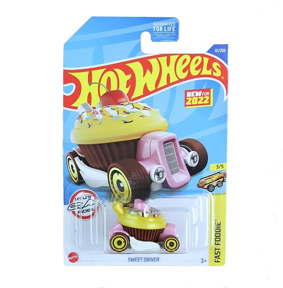 DieCast Hot Wheels Sweet Driver Cupcake Car - Fast Foodie 3/5