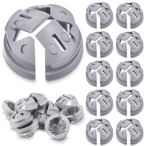 Sintuff 12 Pcs 3/8 in. - 1/2 in. Push in Cable Connector Bulk