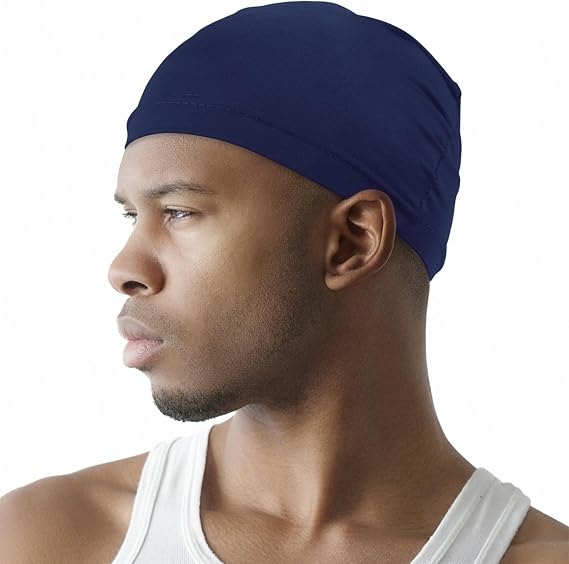 Real Fit Spandex Cap Navy #11199