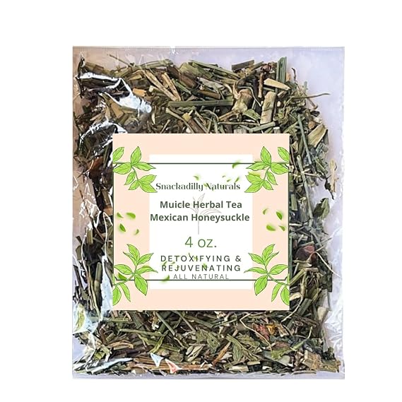Snackadilly Muicle Herbal Tea Mexican Honeysuckle Herbal Infusion Tea 4oz Bag