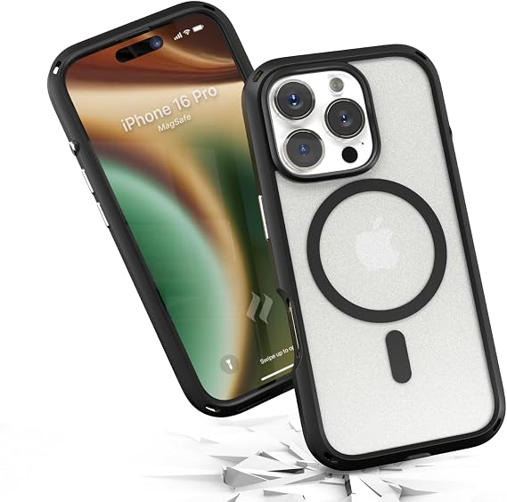 Catalyst Influence Case for iPhone 16 Pro, Military Grade Drop Protection Slim Case for Apple iPhone 16 Pro with Wrist Lanyard, Compatible with Magsafe, Crystal Clear Back Protective Case Cover