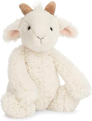 Jellycat Bashful Goat Stuffed Animal, Medium, 12 inches
