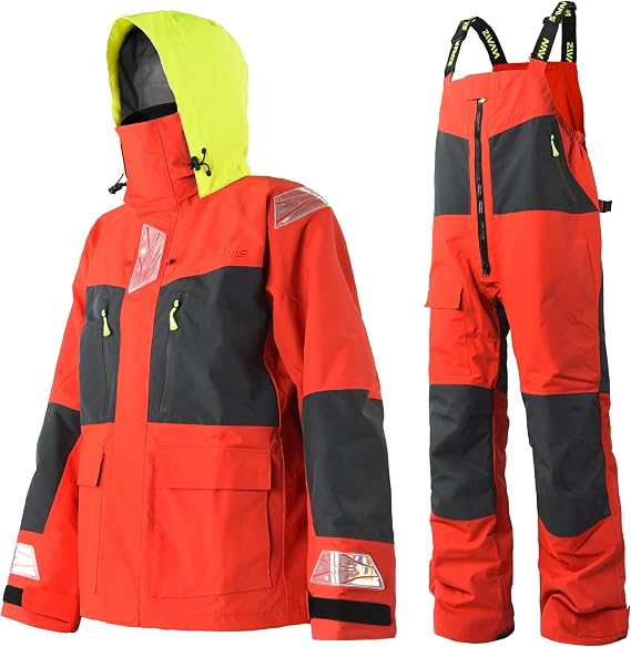 Men's PRO Offshore Sailing Suit, Waterproof Jacket & Bib Pants