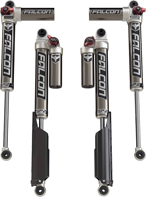 Falcon 11-02-33-400-200 JLU 4-Door SP2 3.3 Fast Adjust Piggyback Shocks (2-4.5 Lift)