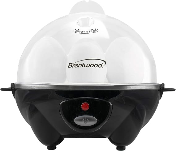 Brentwood Appliances Electric Egg Cooker with Auto Shutoff (Black)
