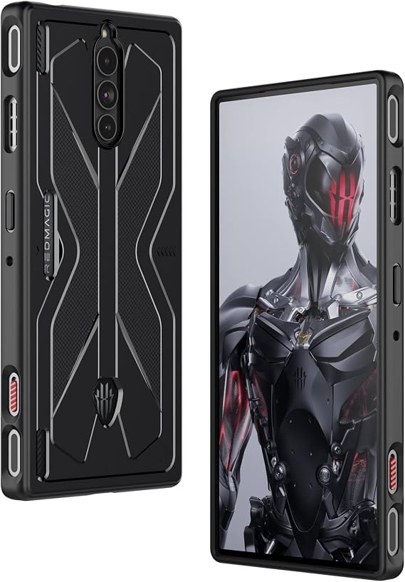 Cresee Case for Red Magic 8 Pro/8S, Flexible TPU Cover Anti-Scratch Shockproof Phone Case for Nubia RedMagic 8 Pro/8S, Black