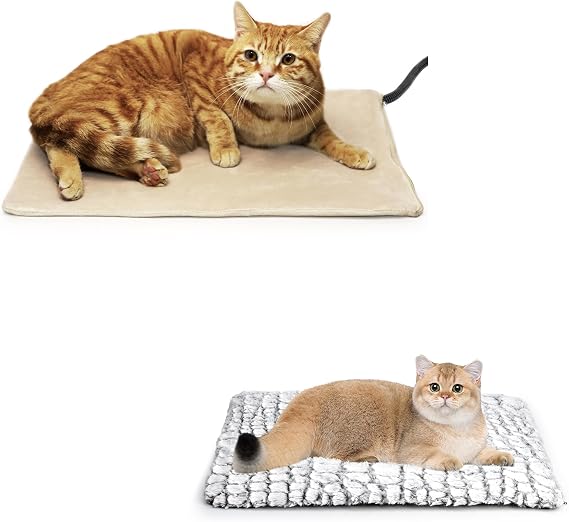 NICREW Pet Heating Pad for Dogs and Cats & Self Warming Cat Pad for Indoor Outdoor