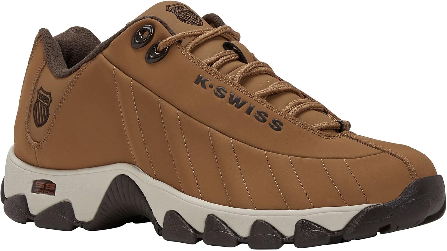 K-SWISS Mens ST329 CMF Sneaker, Wide Tennis Dad Walking Shoes Leather Upper