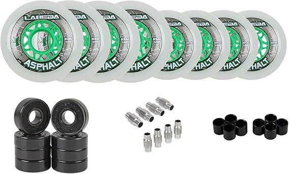 Labeda Gripper Asphalt Outdoor Inline Roller Hockey Wheels with Ceramic Bearings