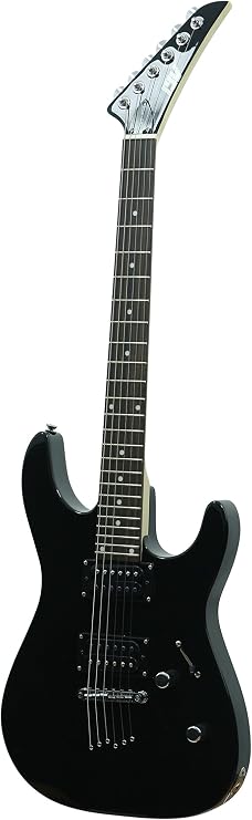 Unknown ivy 6 String Solid-Body Electric Guitar, Right, Black (ISJ-100 BK)
