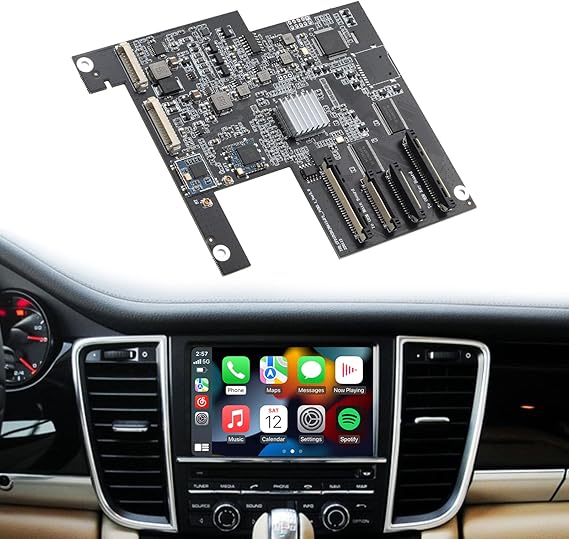 ISUDAR 2023 New PCM 3.1 Wireless Carplay & Android Auto Module for Porsche Panamera Cayenne Macan Cayman Boxster 911 718 Support Reverse Camera Parking Sensor Mirror Link Steering Wheel Control