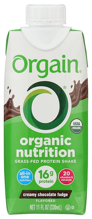 ORGAIN Organic Creamy Chocolate Fudge Drink, 11 FZ