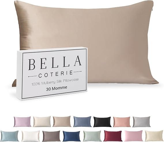 Bella Coterie | Luxury Silk Pillowcase for Hair and Skin | Standard Size