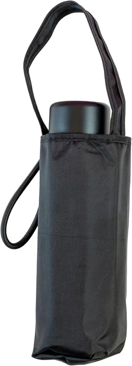 Totes Auto Open Close Compact Umbrella with NeverWet and Sunguard, Black, ysm
