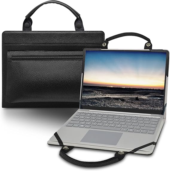 2 in 1 Protective Case for Acer Chromebook Plus Enterprise Spin 714 CPE794-1N CPE794-1N-57SR with Portable Bag Handle,Black