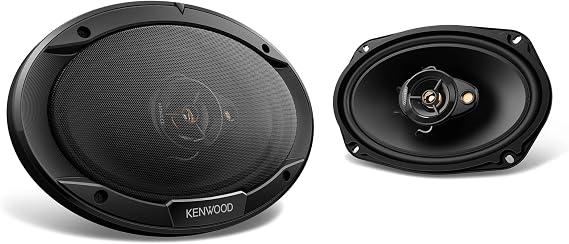 Kenwood KFC-6966R Road Series Car Speakers (Pair) - 6"x9" 3-Way Car Coaxial Speakers, 400W, 4-Ohm Impedance, Polypropylene Woofer & Electro-Dynamic Tweeter, Heavy Duty Magnet Design