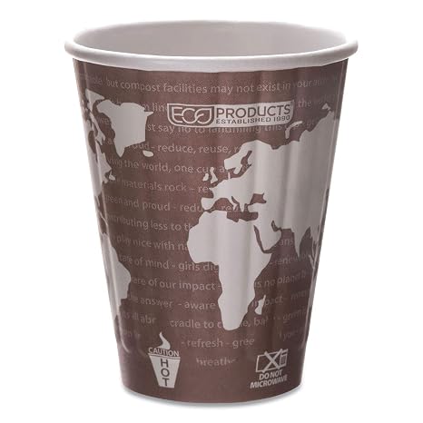 ECOEPBNHC8WD - ECO-PRODUCTS,INC. World Art Insulated Compostable Hot Cups