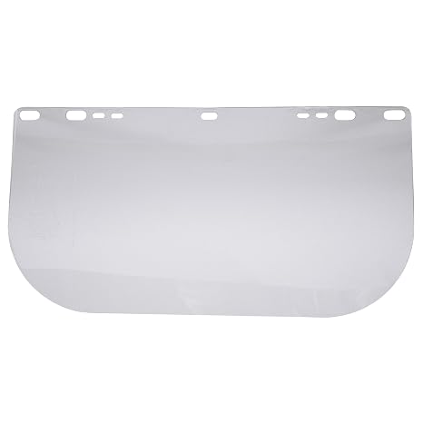 Jackson Safety Faceshield Window for Jackson Safety Headgear, 8" x 15.5" x 0.04", PETG, Unbound, Clear (Case of 12), 29104