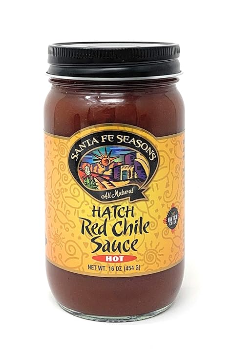 Santa Fe Seasons Hatch Red Chile Sauce Hot 16 Ounce