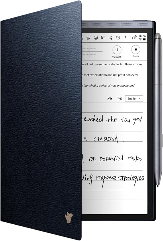 Blue Protective Folio Case for iFLYTEK AINOTE Air2 Note-Taking Tablet 8.2"