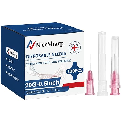 100PCS 29Ga 1/2 inch(13mm) Needle for Refilling Inks