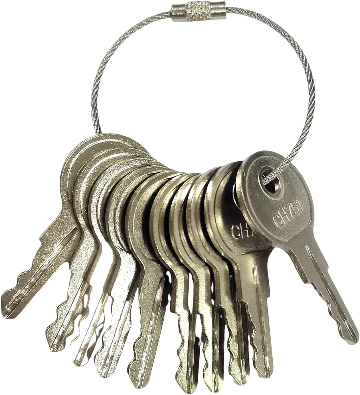 CH751 Keys for RV compartments, Campers, Storage Cabinets, Trailers, Controller Covers, Carts, Perfect Replacement Keys 10PCS