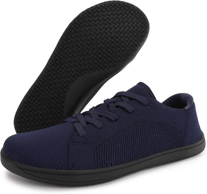 Women's Fashion Sneakers Wide Toe Box Barefoot Shoes Mesh Breathable Slip on Athletic Hiking Sports Shoes Casual Minimalist Summer Walking Sneakers