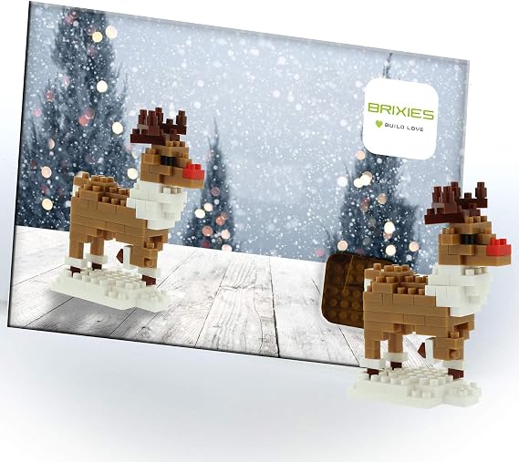 Brixies 220053 card reindeer