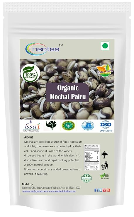 Neotea Organic Mochai Pairu Bellar Dal/Brown Mochai Kottai Payaru 100% Pure & Organic 500 gm