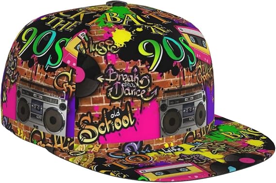 Vintage 80s 90s Adjustable Baseball Cap - Men & Women's Retro Funny Hat