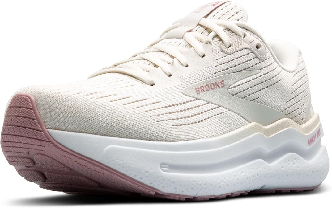 Brooks レディース Ghost Max 2 ニュートラル ランニング&ウォーキングシューズ, ココナッツミルク/グレー/ゼファー。, 28.5 cm