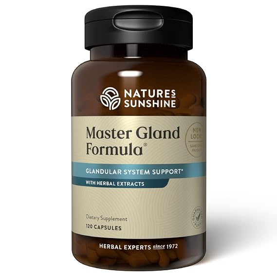 Natures Sunshine Master Gland, 120 Capsules | Provides Complete Nutritional Support for Every Gland in the Body, Helps Support Energy Metabolism