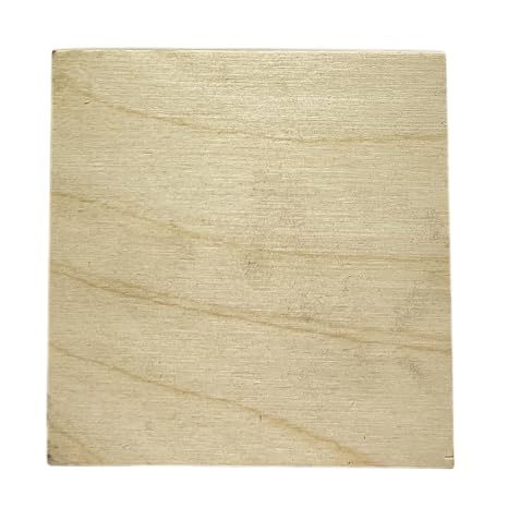 1/2" / 12mm Baltic Birch Plywood for Laser & CNC Cutting and Engraving (Baltic Birch Plywood, 24" x 24")