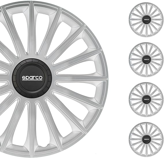 Sparco Wheel Covers Treviso - 15-inch - Silver - Set of 4 pieces