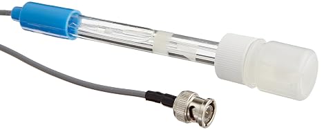 Sensorex SG360CD Glass Body Bulb-Style Combination pH Electrodes, BNC Connector, Flat Shape, Double Junction, 12mm Diameter, 150mm Length