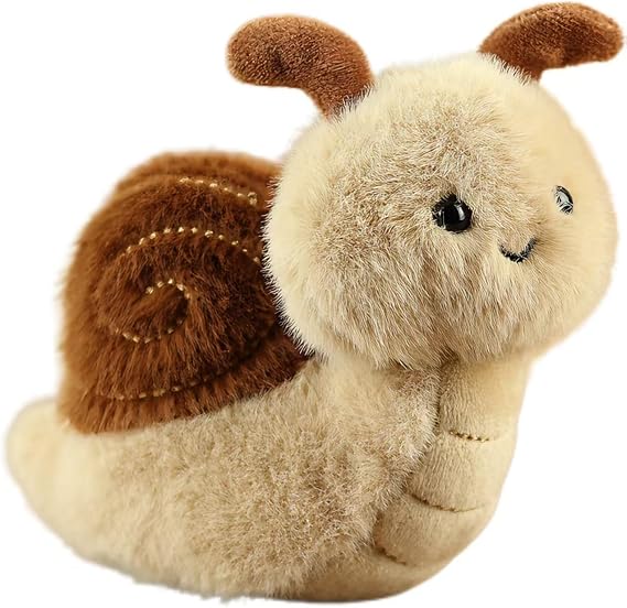 4.5 inches Snail Plush Toy Insect Stuffed Animal Plush Toy Party Christmas Birthday Valentine's Day Gifts for Kids Girlfrends (Snail)