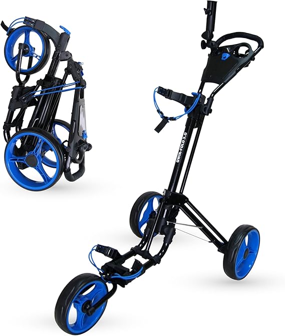 Qwik-Fold - 3-Wheel Golf Push Cart
