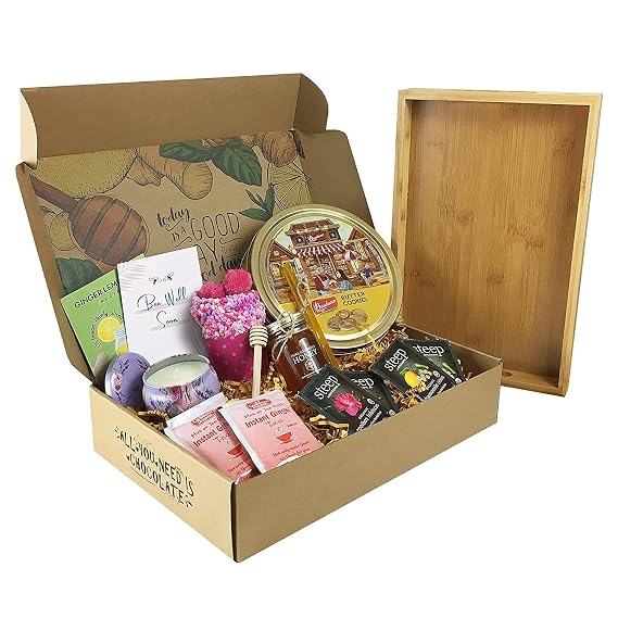 Get Well Soon Gifts for Women - Care Package for Women Stress Relief - Get Well Soon Gift Basket for Women After Surgery - Encouragement & Feel Better Soon Gifts for Women (Get Well Soon)