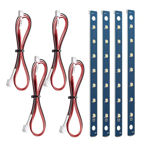 24V LED Light Board Replacement Compatible with Flashforge Adventurer 5M/5M Pro, 3D Printer Accessories 7Pcs Lamp Beads with Cable Flexible Bright Lighting Strip (No Magnets)