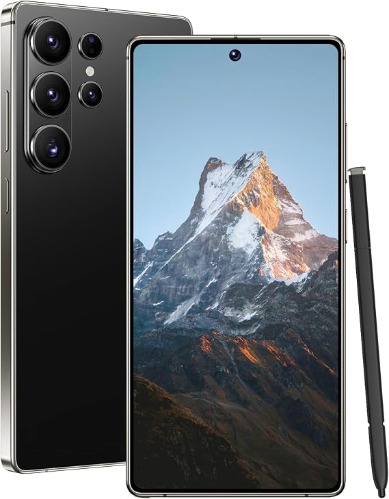 I26 Ultra Smartphone, 6.99 120Hz AMOLED, Snapdragon 8 Gen 4, 16GB RAM + 512GB ROM, 7000mAh Titanium Battery, 108+68MP Camera, Android 15, Dual SIM(Black