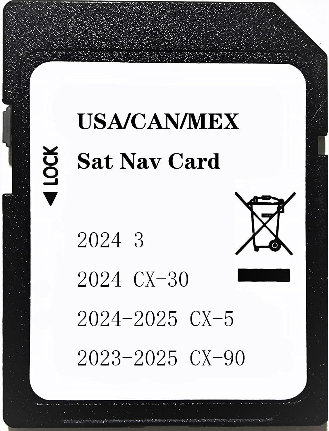 2025 Maps Updated Navigation SD Card Compatible with M-da 3 2024 / Cx-30 2024 / Cx-5 2024-2025 / Cx-90 2023-2025