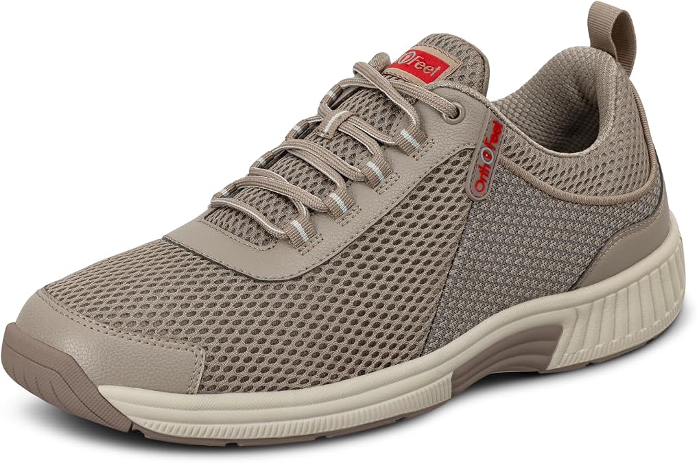 Orthofeet Men's Orthopedic Edgewater Stretch Knit Walking Sneaker