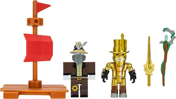 Roblox ROB0686 Build a Boat for Treasure Game Pack of 2 Figures with Accessories and Game Code
