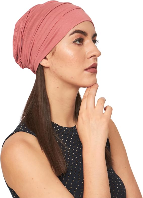 Chemo Silky Soft Slouchy Snood Bamboo Cap Beanie for Women Cancer Hair Loss Turban Hat Chemo Headwear Women