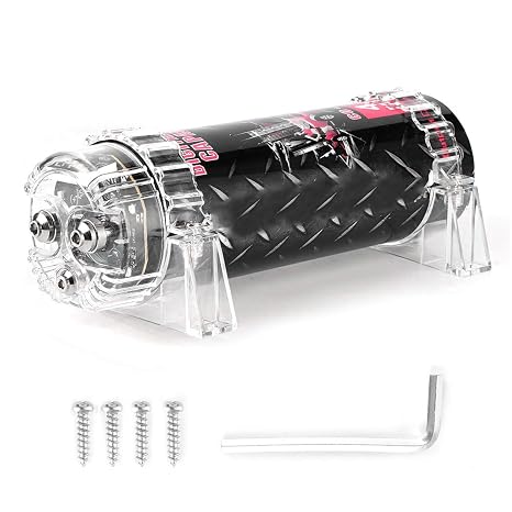 Akozon 4 Farad 16V Aluminum Round Snap-In Mount Car Audio Capacitor, Part Number Akozonugy3vg167r