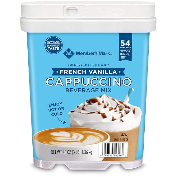 Member's Mark French Vanilla Cappuccino Beverage Mix (48 oz.) 54 Servings
