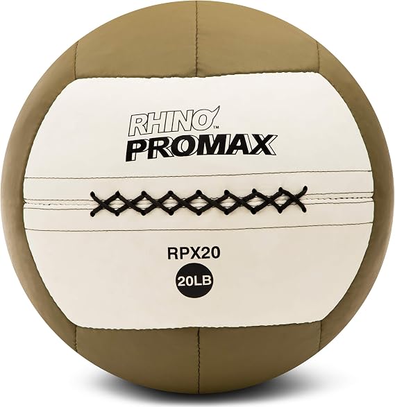 Champion Sports RPX20 Rhino Promax Slam Balls, 20 lb, Soft Shell with Non-Slip Grip, Medicine Wall Exercise Ball for Weightlifting, Plyometrics, Cross Training, Home Gym Fitness